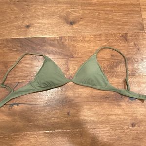 Aerie olive green bikini top